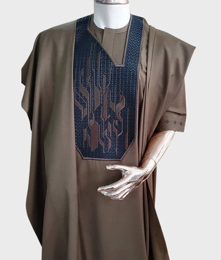 Brown Agbada