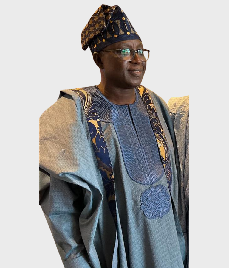 Grey Wool Agbada