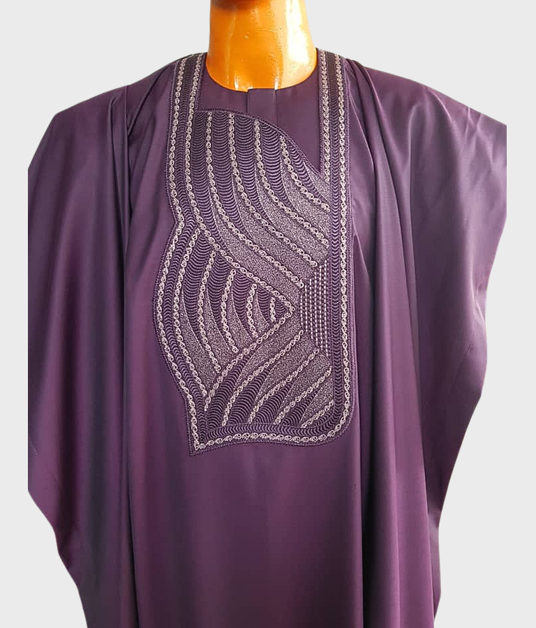 Wine Wool Agbada