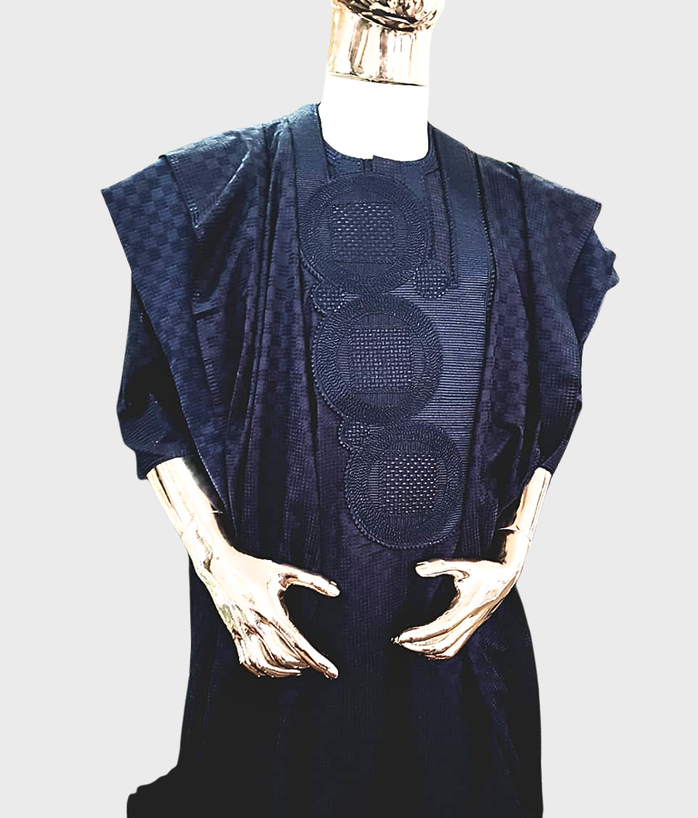 Dark Blue Agbada