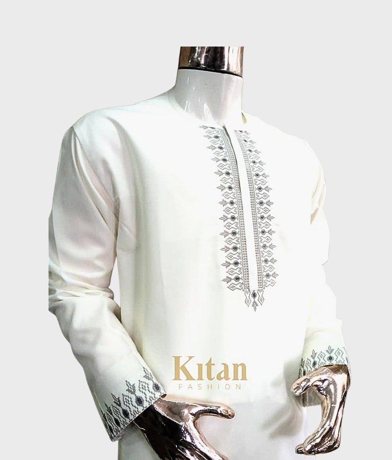 Cream Wool Kaftan