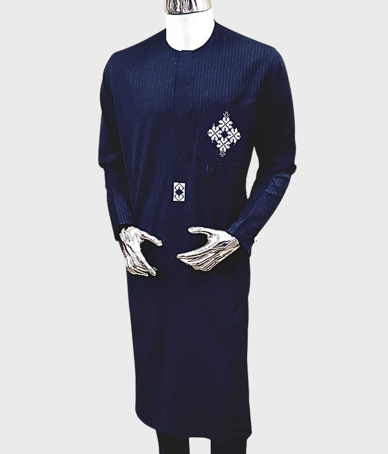 Navy Blue Kaftan