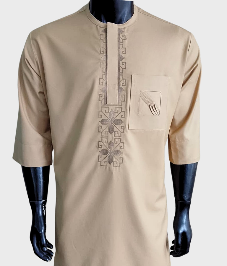 Simple Cream Kaftan