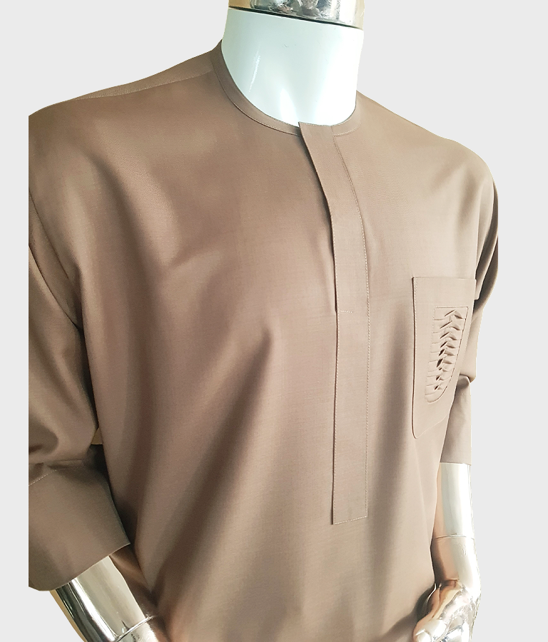 Brown Wool Kaftan